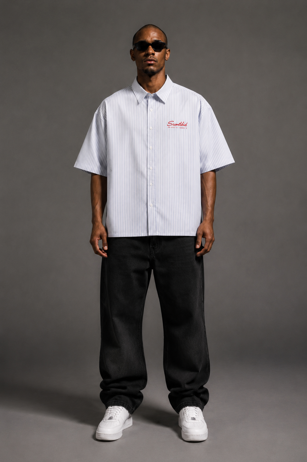 Reach For Nothing – Pinstripe Statement Shirt
