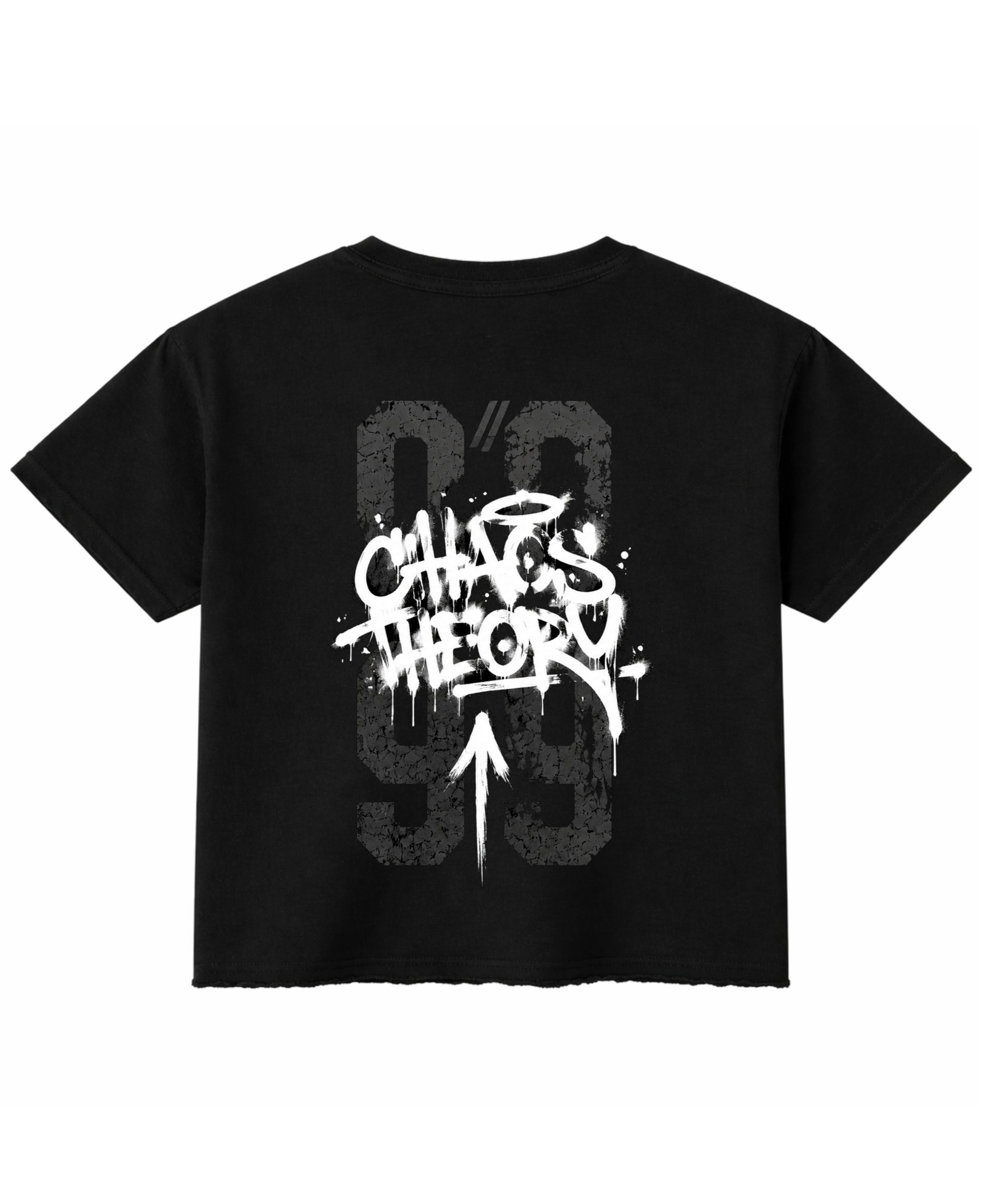 Black Boxy Fit T-shirt Back Design