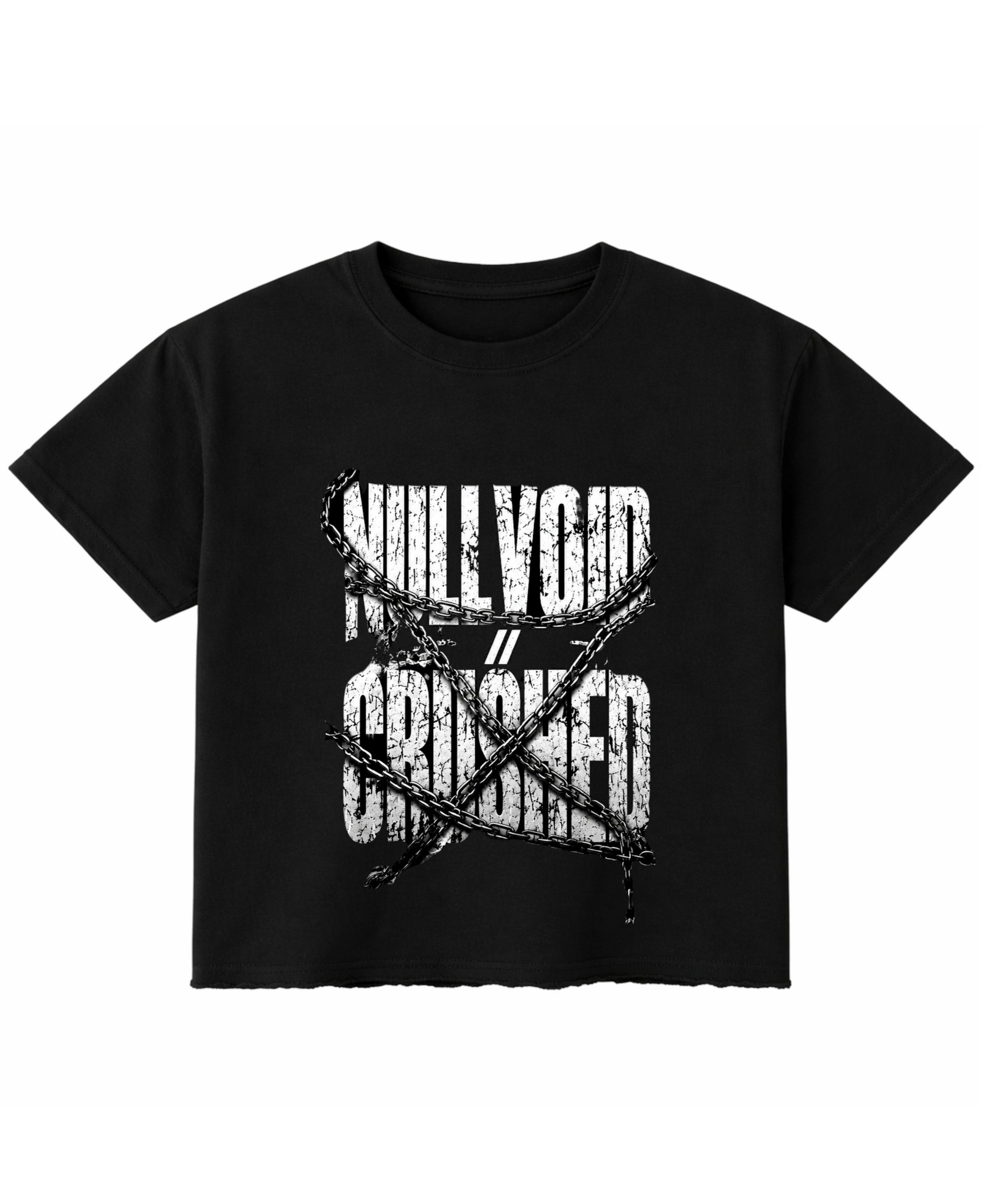 Black Boxy Fit T-shirt Front Design